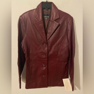Adler Leather Coat Women’s Size Medium